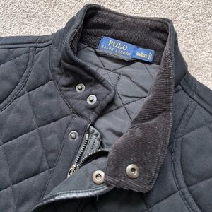 VTG Rare Polo Ralph Lauren Iconic Quilted Black Watch Outdoor Vest Size Large